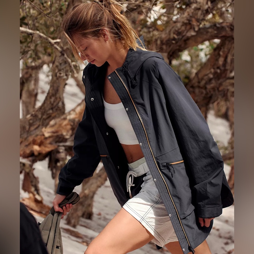 Free People Singin’ in the Rain packable jacket